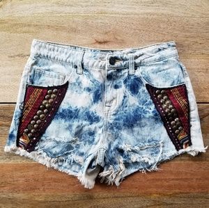 Urban Outfitters BDG High Waisted Acid Wash Shorts